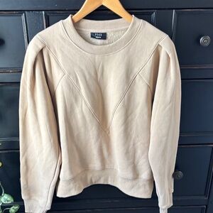 VICI Camel/Tan size M Puff Sleeved Sweatshirt, 100% Cotton